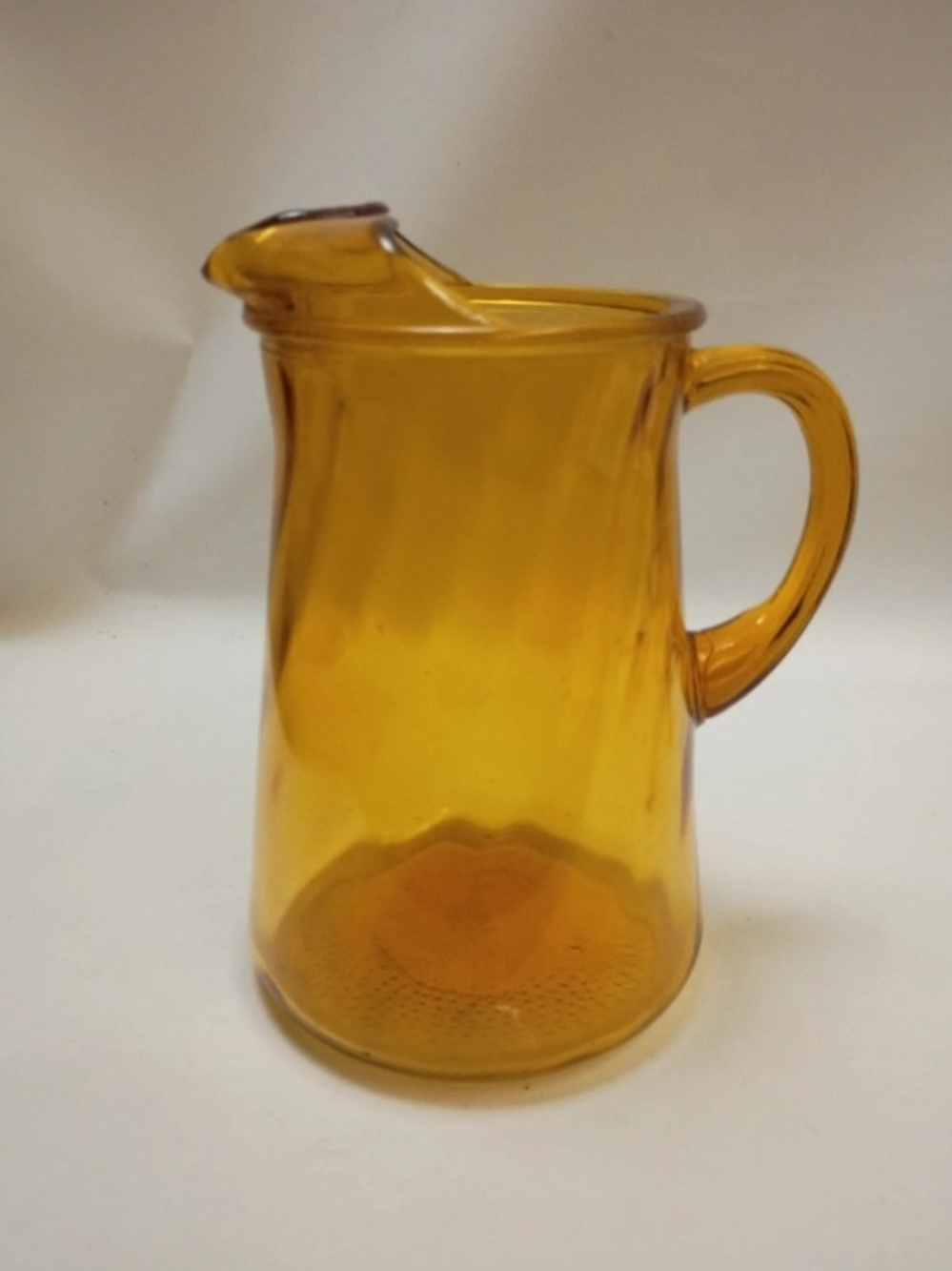 Amber Glass Pitcher - Home Dining